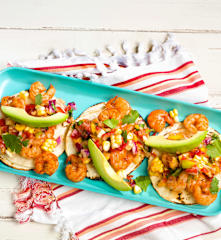 Shrimp Tacos with Denver Salsa