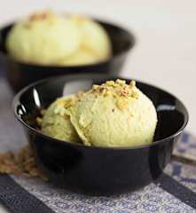 Helado de azafrán y pistacho (Kulfi)