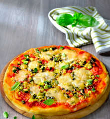 Pizza aux courgettes