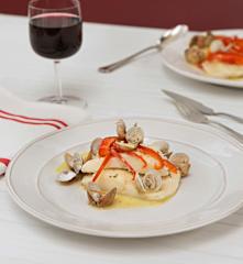 Bacalao con chirlas