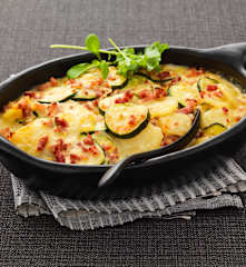 Tartiflette aux courgettes