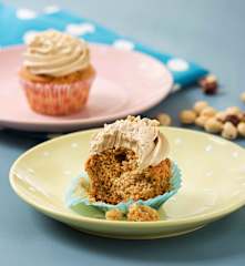 Cupcakes de café y avellanas