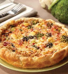 Quiche au chou et au brocoli