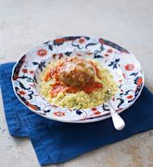 Pork meatballs with couscous