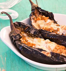 Chiles rellenos de soya