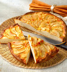 Focaccia dulce de manzanas