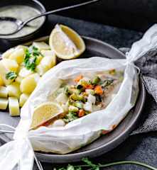 Ryba z warzywami na parze