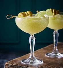 Granité de margarita citron vert et cornichons