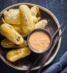 Gros cornichons frits