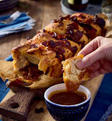 BBQ-Bacon-Faltenbrot