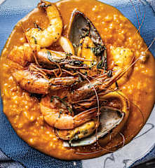 Guacho de mariscos