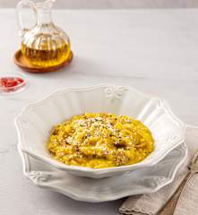 Risotto zafferano e funghi