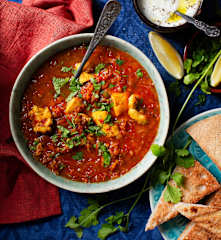 Sopa harira con pollo