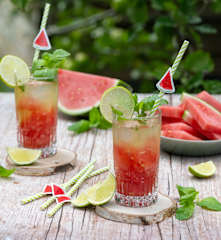 Arbuzowe bezalkoholowe mojito