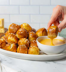 Pretzel Bites with Beer Cheese Sauce