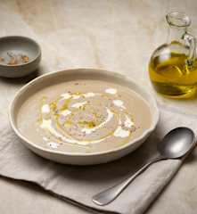Crema de champiñones