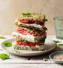 Koolhydraatarme Broccolisandwich met Mozzarellacrème
