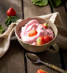 Erdbeer-Protein-Eis