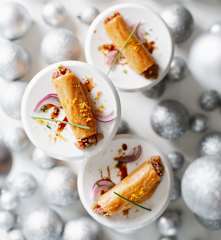 Canutillos crujientes con tartar de atún