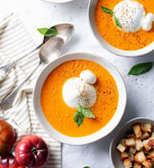 Tomatensoep met Burrata
