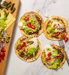 Smash burger taco