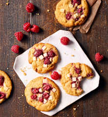 Himbeer-Schoko-Cookies