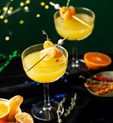 Mocktail de mandarina y tomillo