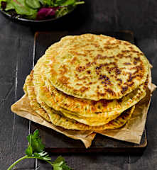 Käse-Knoblauch-Naan