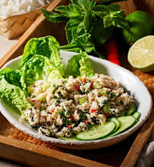 Thaïse kipsalade (Laab Gai)