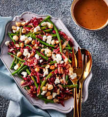 Green Bean and Radicchio Salad with Chèvre