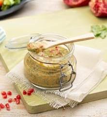 Orientalisches Tahin-Orangen-Dressing für Grillgemüse