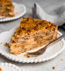 Tarta de manzana con streusel