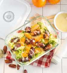 Salada com tâmaras e laranja