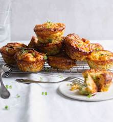 Mini bacon and vegetable frittatas