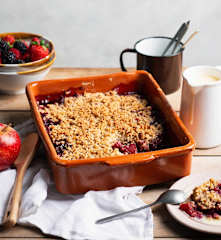 Krema Soslu, Yaz Meyveli Crumble
