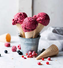 Helado de frutas