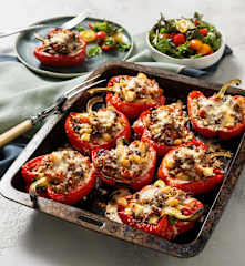 Mediterranean-style stuffed capsicum