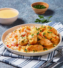 Chicken with Vegetable Rice