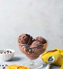 Helado de chocolate