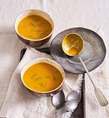 Sopa de vagem e cenoura