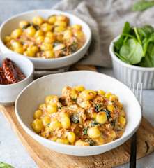 Gnocchi z gorgonzolą i suszonymi pomidorami