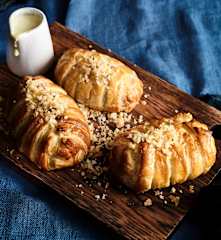 Individual chicken wellingtons with mustard tarragon sauce