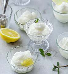 Lemon sorbet Lemon sorbet