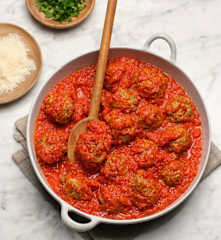 Meatballs with tomato sauce