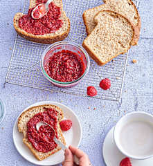 Crufiture de framboises aux graines de chia