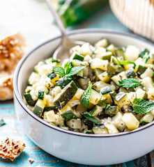 Courgettes à la menthe