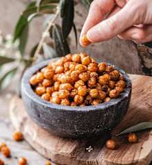 Pois chiches grillés
