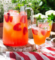 Limonada con fresas