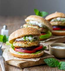 Burgery z łososia