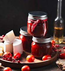 Chutney de tomates cherry e hinojo